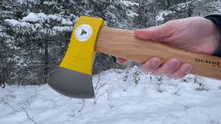 Oxhead of Germany 800 Axe Quick view by wwwbushcraftcanadacom [upl. by Nittirb92]