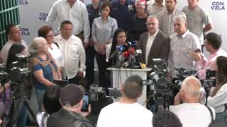 REPRESENTATES DE MARIA CORINA Y EDMUNDO OFRECEN RUEDA DE PRENSA [upl. by Metzger708]