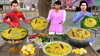 Nimbu Chawal Recipe Tasty Lemon Rice Street Food Hindi Kahaniya Moral Stories New Funny Comedy Video [upl. by Snow]