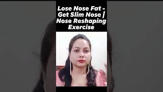 Slim Nose Face Yoga faceyoga faceyogaexercises slimnose nosejob facemassag [upl. by Sordnaxela272]