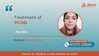 PCOD Natural Treatment with Homeopathy Afecto Homeopathy [upl. by Dnyletak]