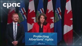 Alberta Premier Danielle Smith proposes changes to Alberta Bill of Rights – October 28 2024 [upl. by Lougheed]