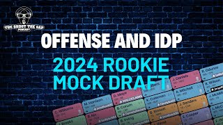 2024 Rookie Offense and IDP Fantasy Football Mock Draft  2024 IDP Fantasy Football [upl. by Aisetra]