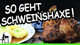 Schweinshaxe mit Soße für alle  Rezept für Grill UND Backofen [upl. by Aileek]