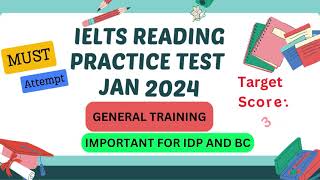 ielts reading practice test with answers  19 january 2024 [upl. by Norman]