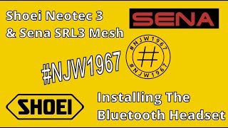 Shoei Neotec 3 Sena SRL 3 Bluetooth Communications Installation [upl. by Mosra800]