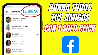 Como ELIMINAR a todos mis AMIGOS de FACEBOOK de una sola vez 2024 [upl. by Kauffman519]