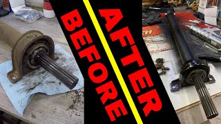 HOW TO DIY  1972 Ford F100 Carrier Bearing Replacement [upl. by Balkin]