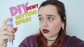 How to make DIY Dewy Setting Spray [upl. by Hennebery]