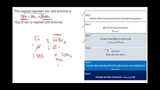 calculating reacting masses and moles Stoichiometry [upl. by Skinner]