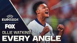 Englands Ollie Watkins scores GAMEWINNING goal in 90 vs Netherlands  Every Angle 🎥 [upl. by Penland]