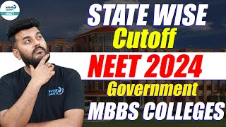 State Wise Cut off of NEET 2024  Government MBBS College  NEET2024Results InfinityLearnNEET [upl. by Euqinotna982]