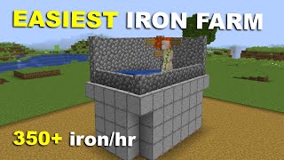 Minecraft How to Build the EASIEST Iron Farm in 1206 Tutorial [upl. by Kline]