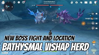 Enkanomiya new boss fight and location  Bathysmal Vishap Herd  Genshin Impact [upl. by Xeno]