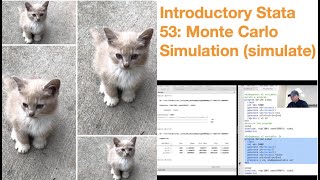 Introductory Stata 53 Monte Carlo Simulation simulate [upl. by Hsirk]