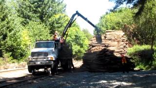 Recycling a mountain of rail ties [upl. by Nedap]