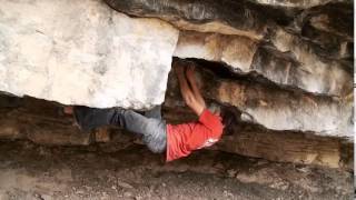 Andre De Flice Climbs V14 in New Mexico [upl. by Ahsiym501]