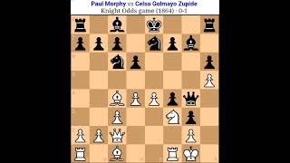 Morphy Chess game Poul Morphy all chess games  Morphy vs CG Zupide [upl. by Cogswell]