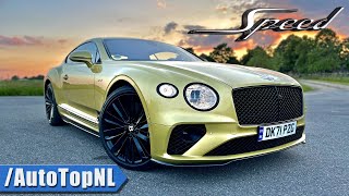 Bentley Continental GT SPEED 342kmh REVIEW on AUTOBAHN by AutoTopNL [upl. by Manon]