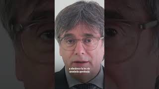 Fugitive Catalan leader Carles Puigdemont evades arrest after speech in Barcelona [upl. by Helbonnah297]