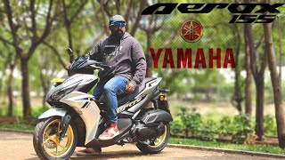 2023 New Yamaha Aerox 155 Silver Color Walkaround Review  Whats New [upl. by Faith2]