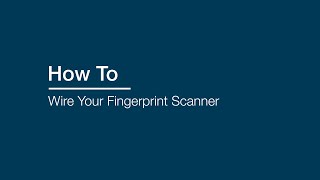 How To Wire Your Fingerprint Scanner on your Murphy Door® [upl. by Eugene916]