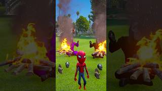 baby 🥹 SpiderMan 😨 ban gaya 😈Kala jadugar 👺 gta shortsfeed cartoon [upl. by Macknair]