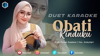 OBATI RINDUKU   CUT RANI   KARAOKE DUET BERSAMA AZMYUPIL [upl. by Oitaroh]