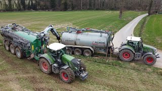 🇫🇷Epandage de digestat XL  Fendt 930 amp 828 🤩 SCEA Tertre Goutte 22 [upl. by Caundra278]