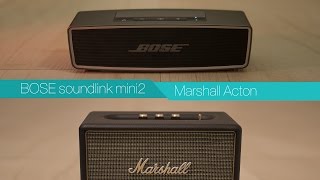 BOSE soundlink mini2 vs Marshall Acton  Bluetooth Speaker [upl. by Grover261]