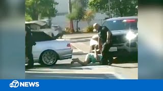 California officer charged with excessive force victim speaks exclusively to ABC7s ITeam [upl. by Ahtimat562]