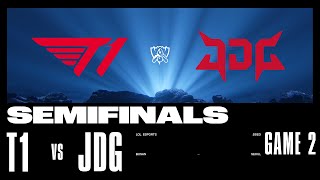 JDG vs T1  Game 2  SEMIFINALS Stage  2023 Worlds  JDG Intel Esports Club vs T1 2023 [upl. by Emmons]