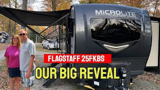 Inside look Flagstaff Micro Lite 25FKBS and Rockwood 2516S  Our Big Reveal [upl. by Lundgren71]