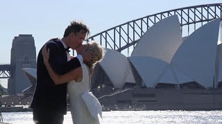 Handa Opera on Sydney Harbour  Onstage wedding [upl. by Minsat]