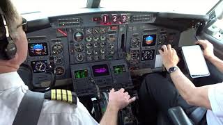 Cockpit view Private Boeing 727100  Takeoff from Sacramento McClellan MCC plus SCK Touch amp Go [upl. by Ornie588]