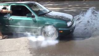 Turbo Volkswagen Gti Vr6 Burnout [upl. by Boyt]