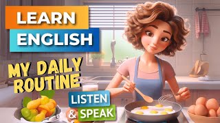 My Daily Routine  Improve Your English  English Listening Skills  Speaking Skills [upl. by Etnoled]