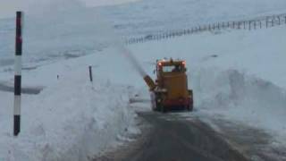 Snow PloughSnow Blower A686 Hartside Alston Cumbria [upl. by Ajiak165]