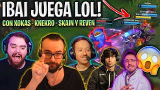 IBAI JUEGA AL LOL CON ELXOKAS KNEKRO SKAIN Y REVEN😂 GANCHOS LOCOS😱 IBAI JUEGA BLITZCRANK [upl. by Aisekal]