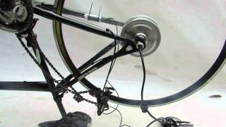 700c 36V 250W rear freewheel hub motor  electric bike conversion kit [upl. by Sicular491]