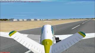 Beechcraft Bonanza V Tail V35 Crosswind Landing 1080p [upl. by Ahsekan]