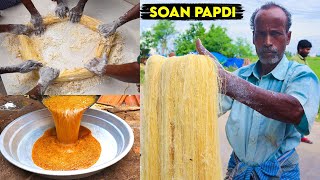 Hardworking Man Making Soan Papdi for 40 Years  சோன் பப்டி செய்வது எப்படி [upl. by Enailuj135]