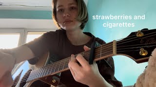 strawberries and cigarettes troye sivan acoustic cover [upl. by Keever]