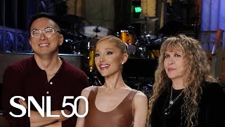 Stevie Nicks Sings Landslide for Ariana Grande and Bowen Yang  SNL [upl. by Thorndike814]