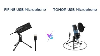 FIFINE USB Mic vs TONOR USB Mic  Which is Better [upl. by Ytineres768]