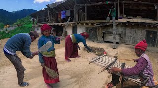 Nepali Mountain Village Lifestyle  Hardworking Nepali Mountain Villagers  Rural Nepal NOMAD ASMR [upl. by Javed]