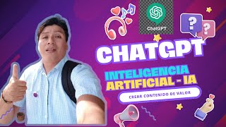 CREA CONTENIDO CON IA  CHATGPT [upl. by Llenrrad]