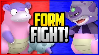 GALARIAN SLOWBRO VS GALARIAN SLOWKING ► Pokémon Form Fight Sword amp Shield Crown Tundra [upl. by Marella]