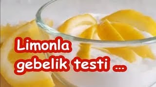 Limonla gebelik testi … [upl. by Berk]