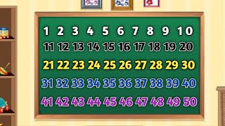 How do you count from 1 to 50  Numbers Names 1 to 50  Spellings of Numbers 1 to 50  Numbers Name [upl. by Pelagias770]